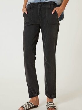 PAIGE Mayslie Jogger Jeans with zippered ankles